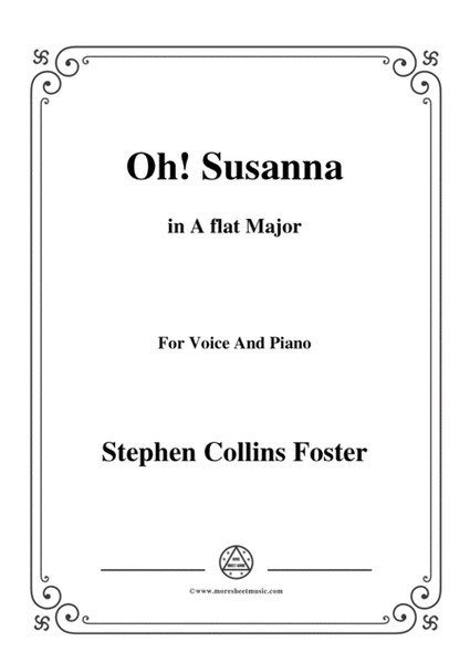 Stephen Collins Foster-Oh!Susanna,in A flat Major,for Voice and Piano image number null