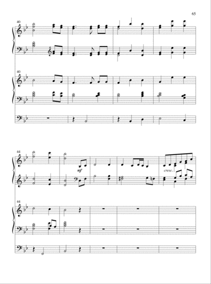 Glory and Honor, Praise and Adoration! Organ scores gallery preview page 36