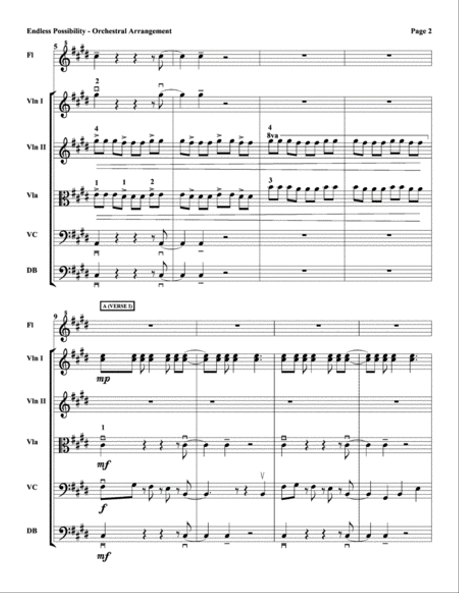 Endless Possibility String Orchestra scores gallery preview page 2