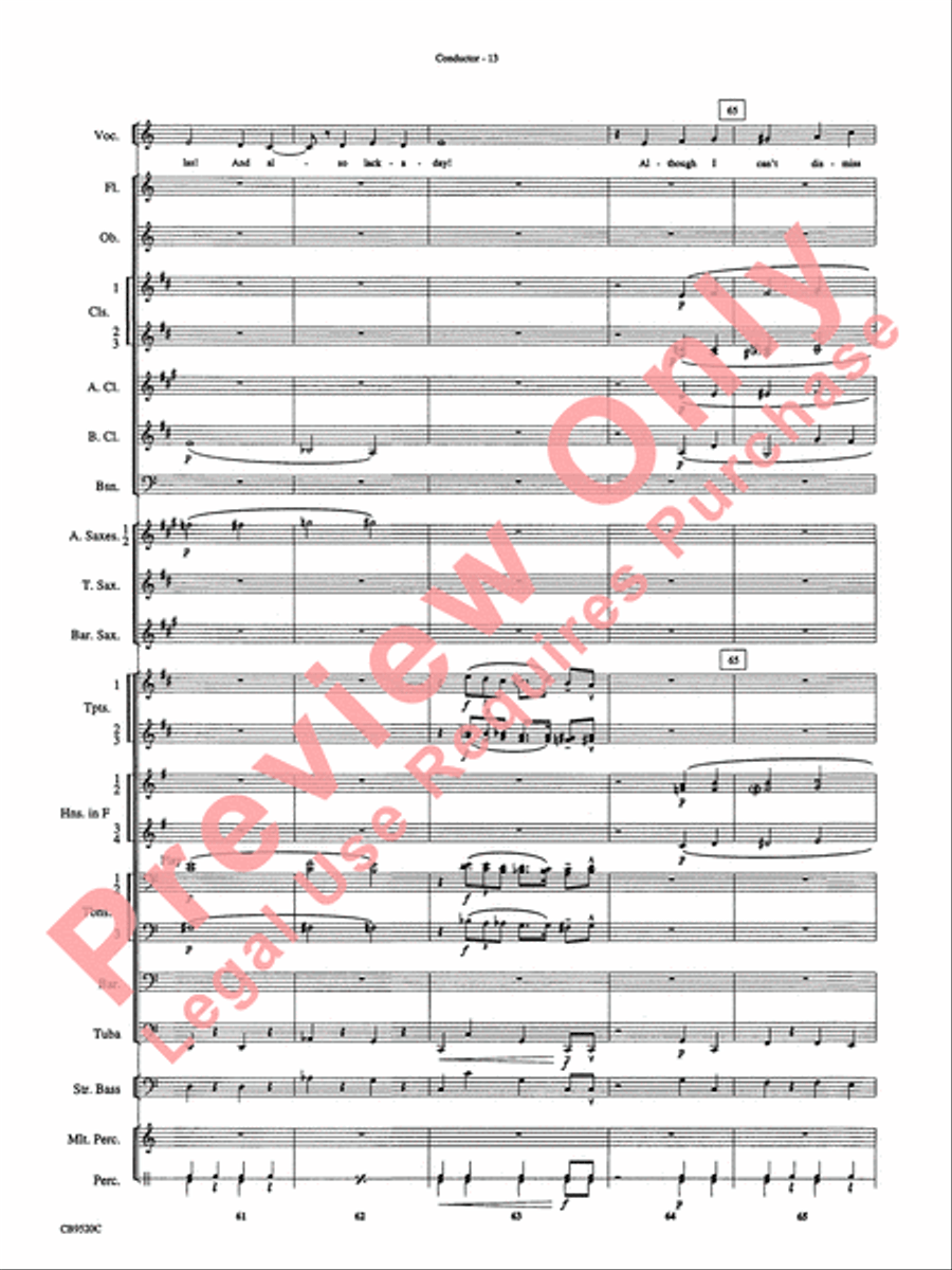 But Not for Me Concert Band scores gallery preview page 15