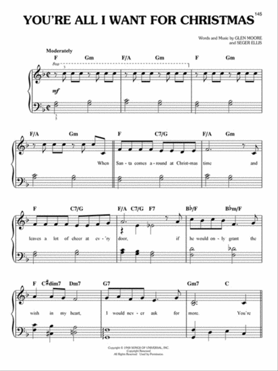 First 50 Christmas Songs You Should Play on the Piano Easy Piano scores gallery preview page 5