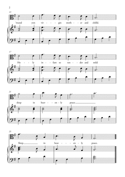 Silent Night for Piano and Viola – easy image number null