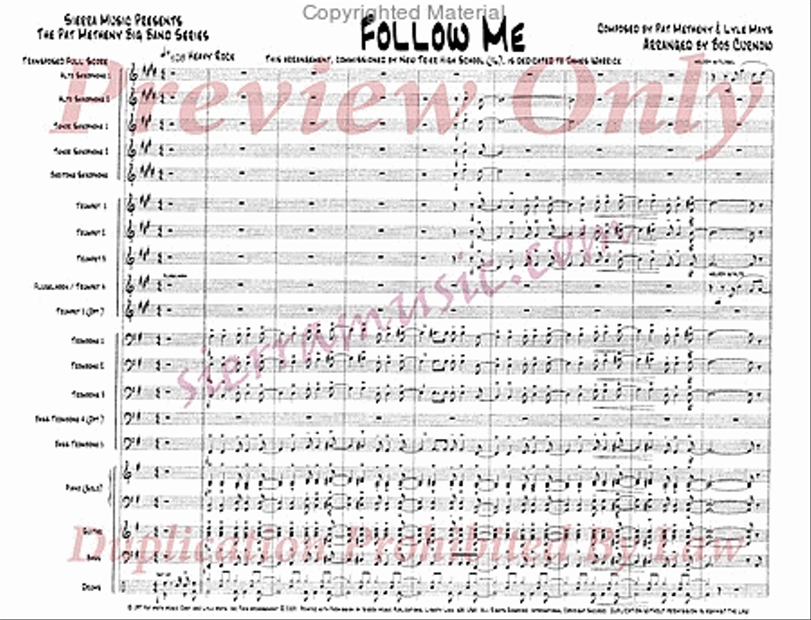 Follow Me Jazz Ensemble scores gallery preview page 2