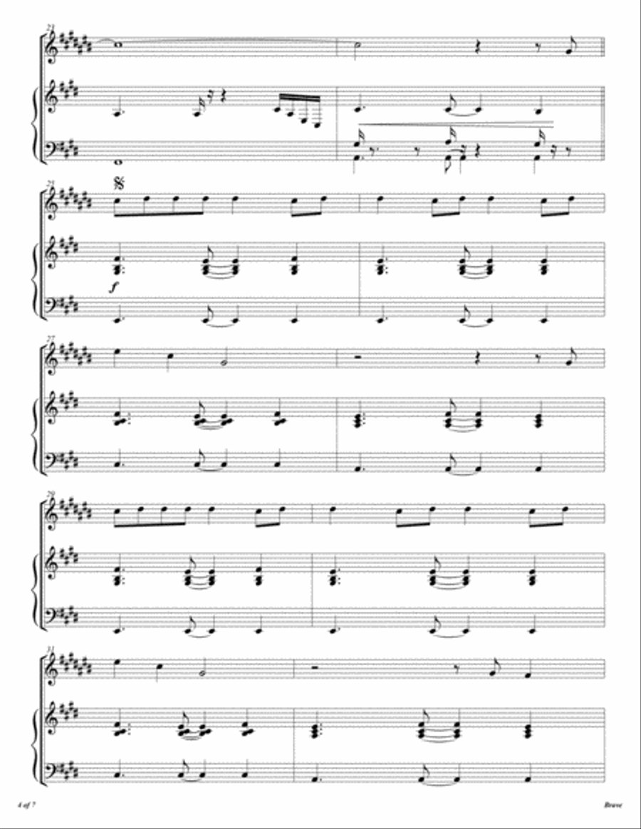 Brave Alto Saxophone scores gallery preview page 5