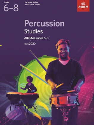 Book cover for Percussion Studies, ABRSM Grades 6-8