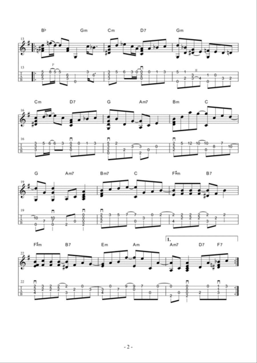 Here, There And Everywhere Ukulele scores gallery preview page 2