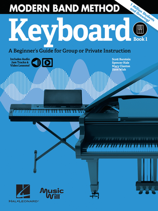 Book cover for Modern Band Method – Keyboard, Book 1