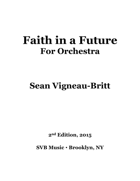 Faith in a Future, for Orchestra image number null