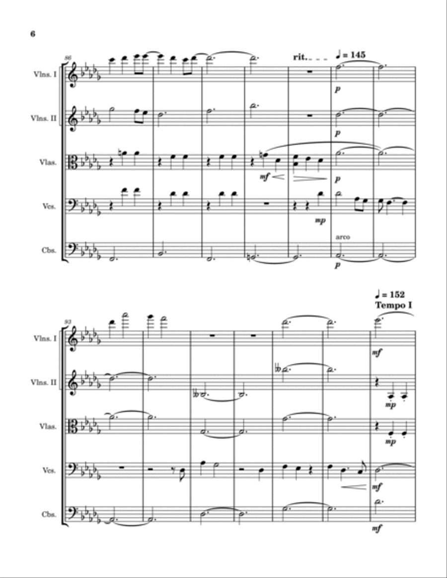 Look For The Light String Quintet scores gallery preview page 6
