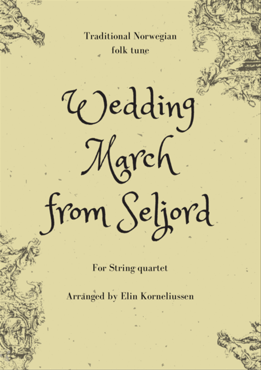 Wedding March from Seljord - traditional tune from Norway for string quartet String Quartet scores gallery preview page 1