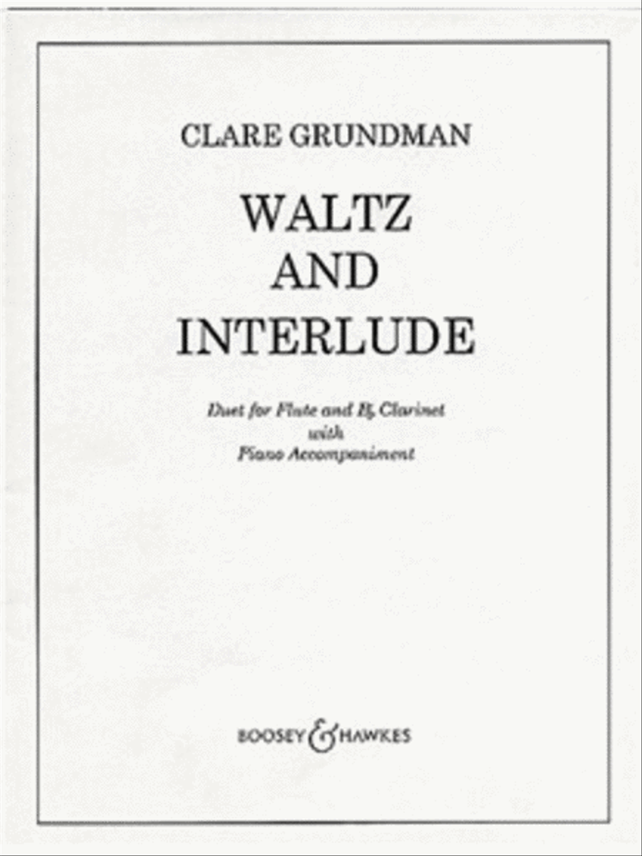 Waltz and Interlude Waltz and Interlude Clarinet scores gallery preview page 1