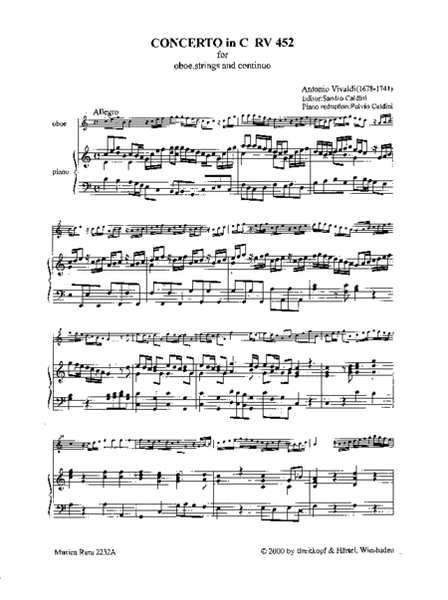 Concerto in C major RV 452
