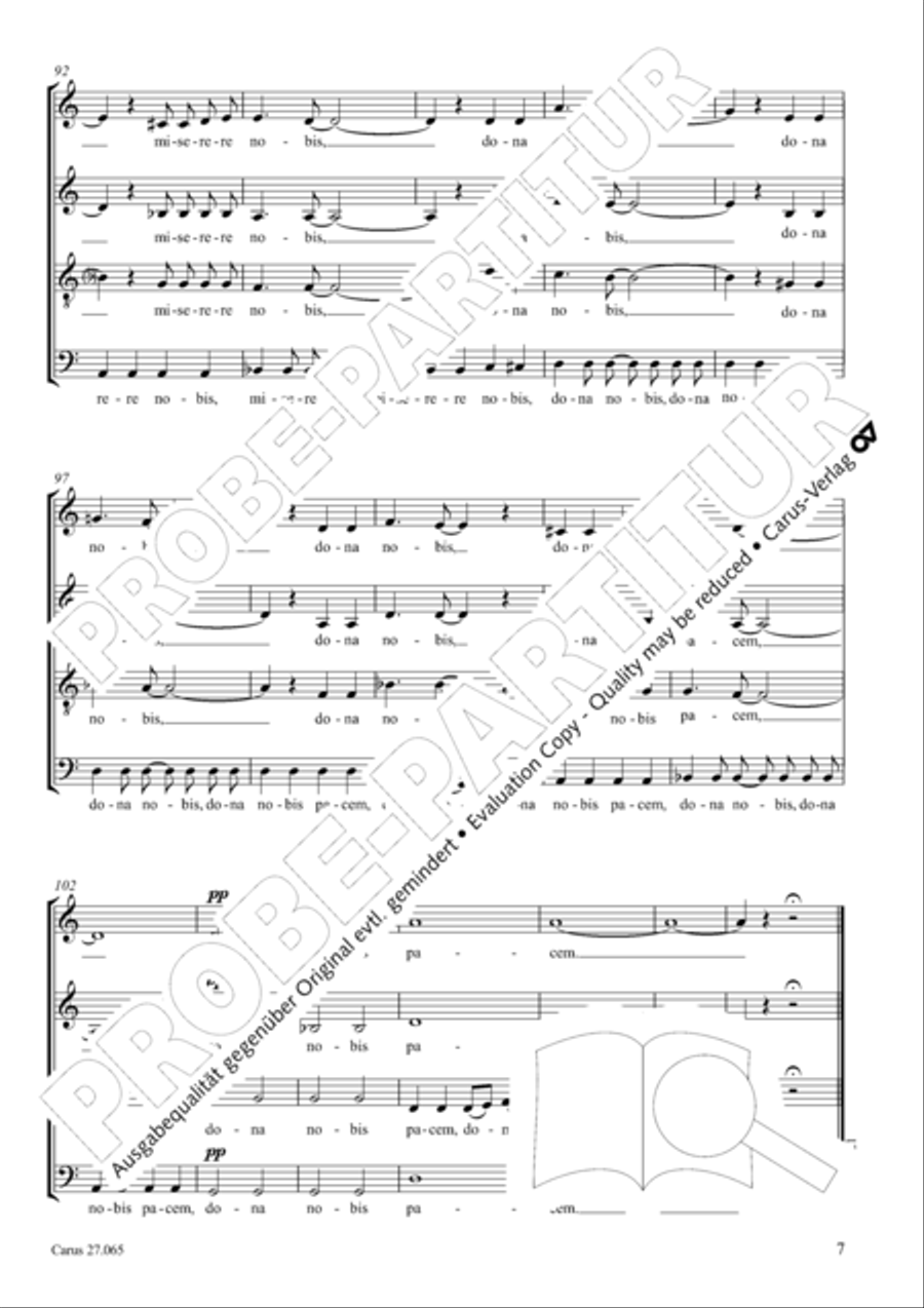Agnus Dei 4-Part scores gallery preview page 8
