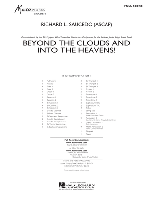 Beyond the Clouds and Into the Heavens! - Conductor Score (Full Score)