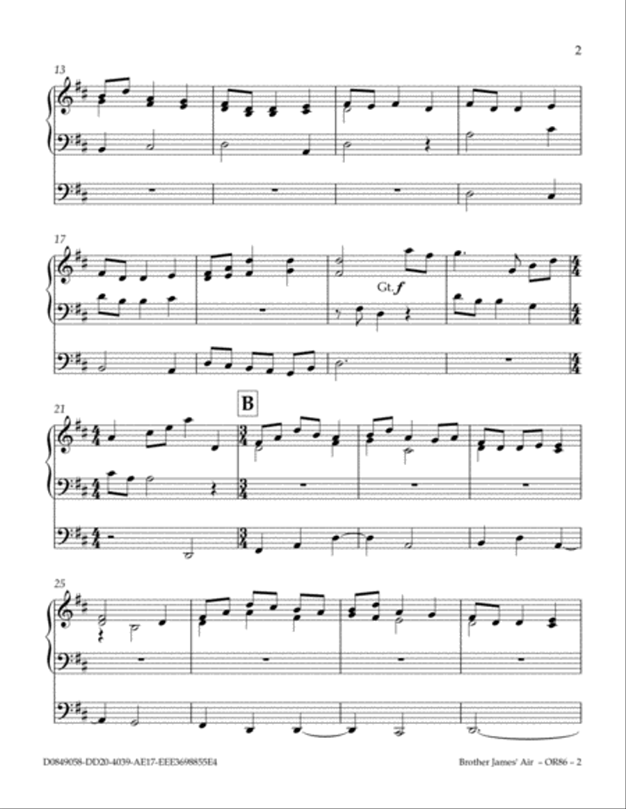 Brother James' Air - How Lovely Is Thy Dwelling Place Organ Solo scores gallery preview page 3