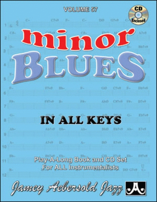 Book cover for Minor Blues In All Keys Book/CD No 57