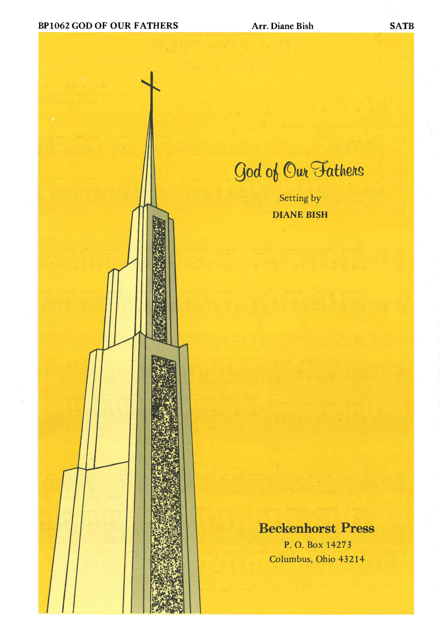 God of Our Fathers - Bish 4-Part scores gallery preview page 1