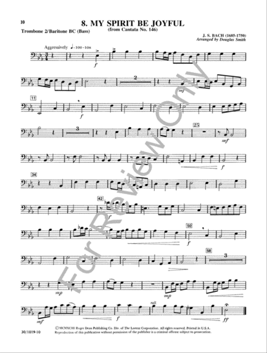 Classics for Four-Plus Brass - Trombone 2/Baritone BC Classics for Four-Plus Brass - Trombone 2/Baritone BC Brass Ensemble scores gallery preview page 4