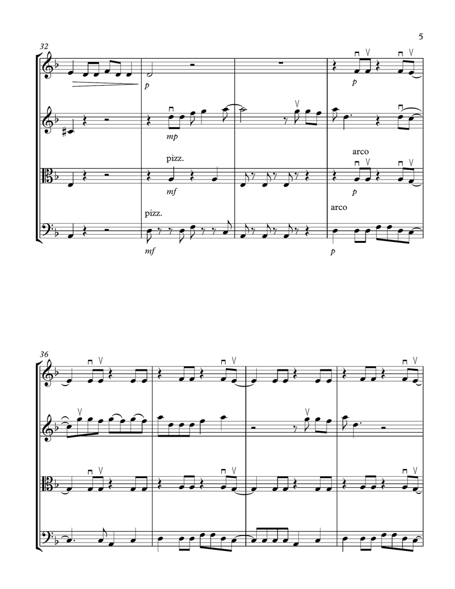 Sucker String Quartet scores gallery preview page 5