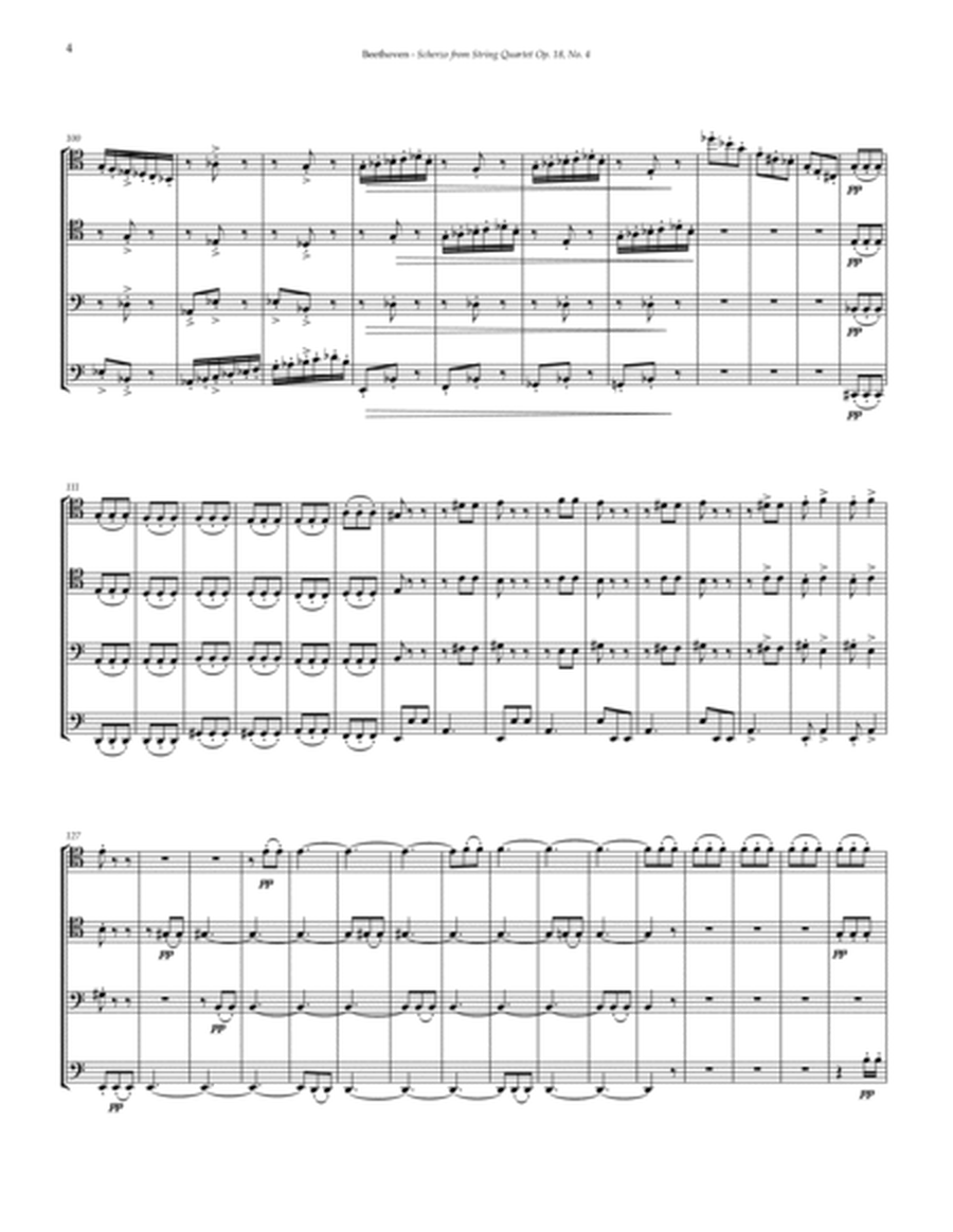 Scherzo from Op. 18 No. 4 for Trombone Quartet image number null