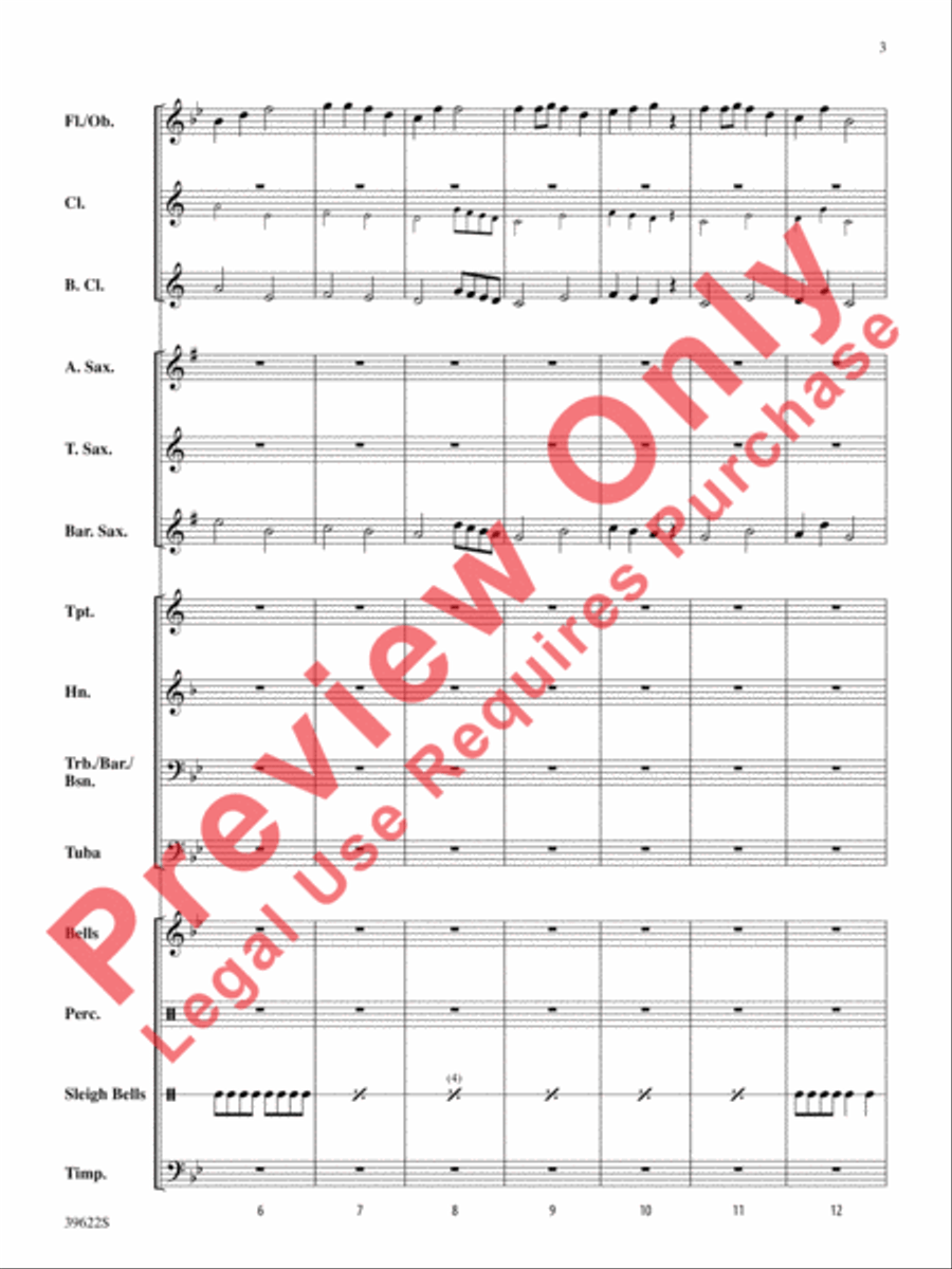 A Winter Trilogy Concert Band scores gallery preview page 4