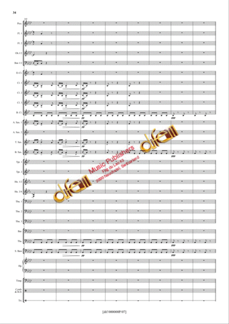 La Moldau Concert Band scores gallery preview page 33