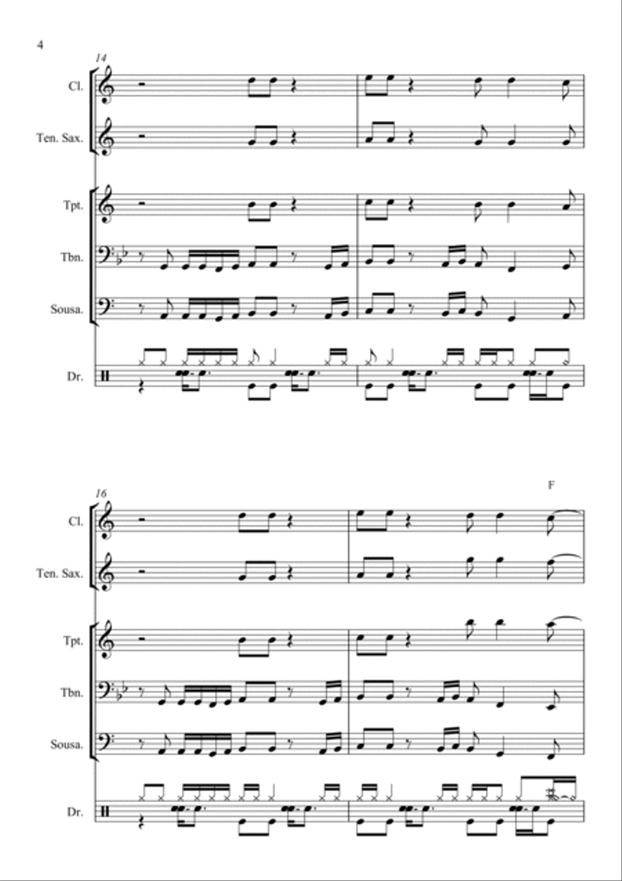 Bad Man (smooth Criminal) School and Community scores gallery preview page 4