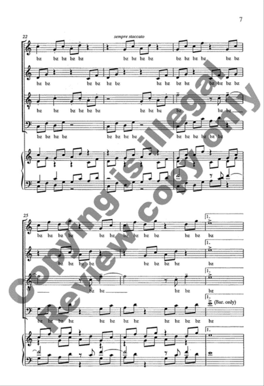 Due North: 5. Mosquitoes 4-Part scores gallery preview page 14