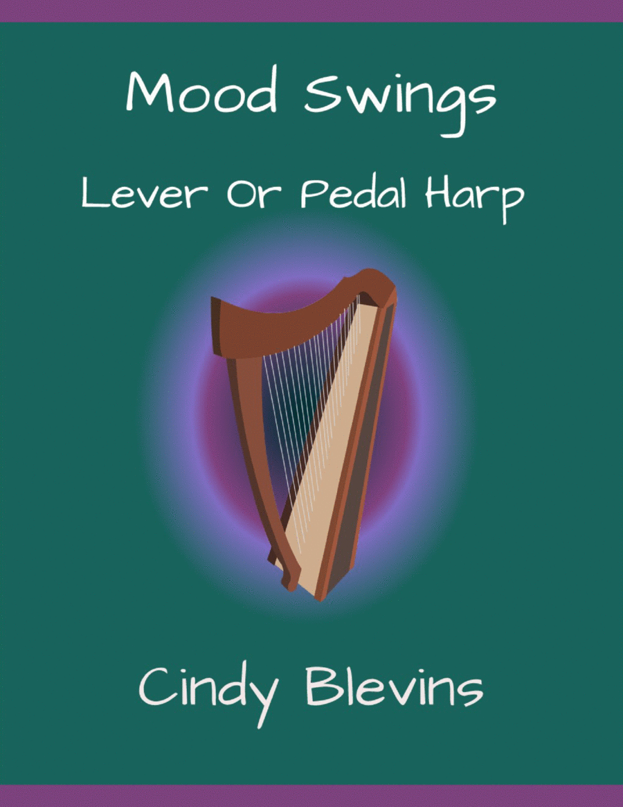 Mood Swings, 14 original solos for Lever or Pedal Harp Pedal Harp scores gallery preview page 1