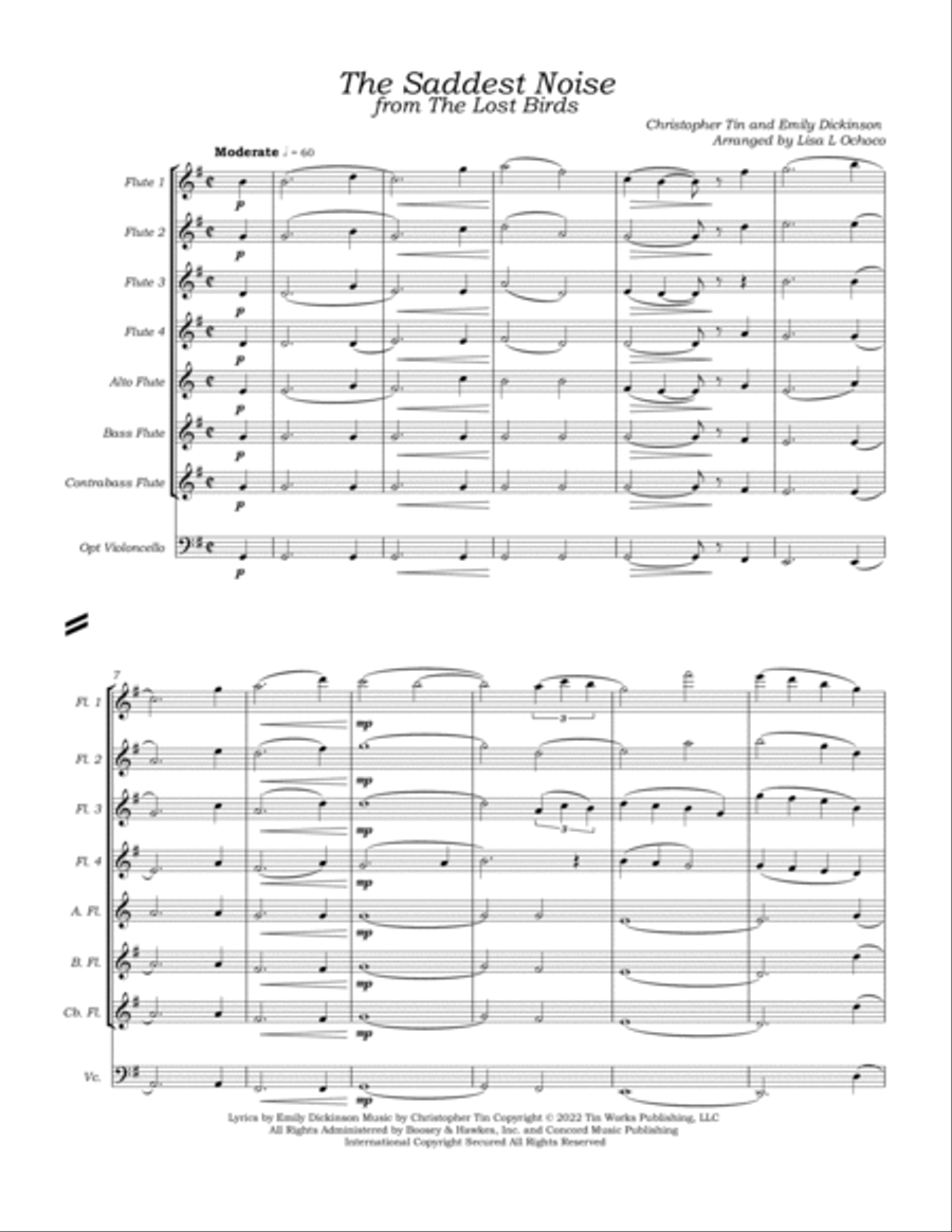 The Saddest Noise Woodwind Ensemble scores gallery preview page 5