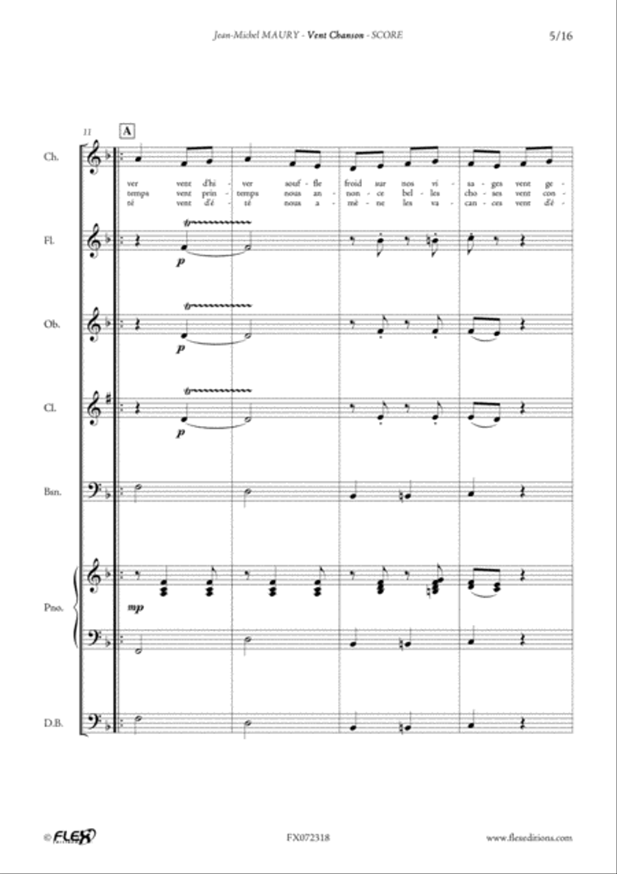 Vent Chanson Children's Choir scores gallery preview page 5