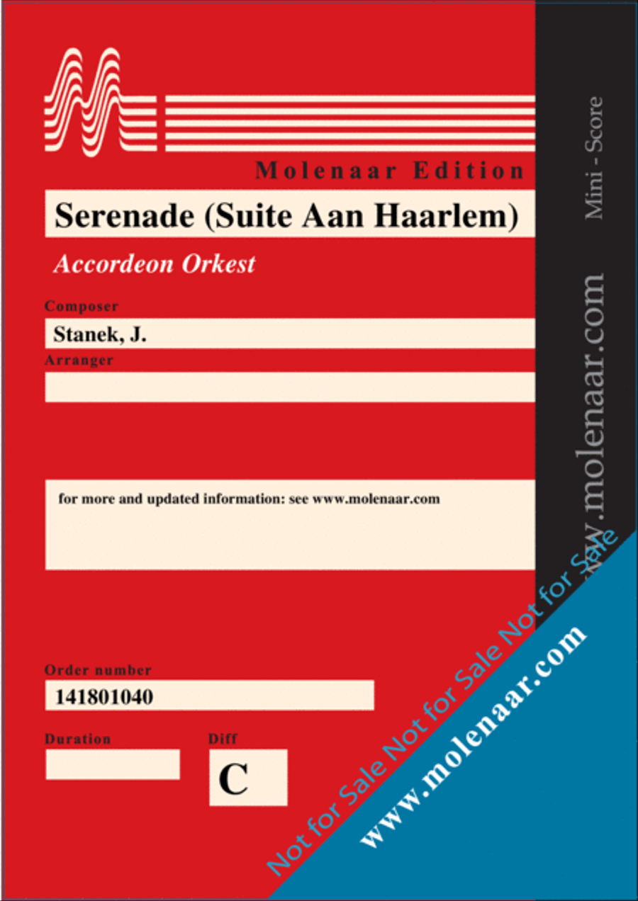 Serenade (Suite Aan Haarlem) Accordion Orchestra scores gallery preview page 2