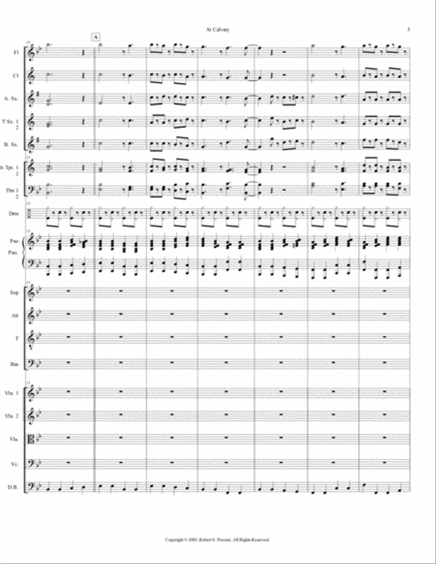 At Calvary 4-Part scores gallery preview page 3