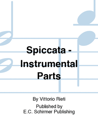Spiccata (Instrumental Parts)