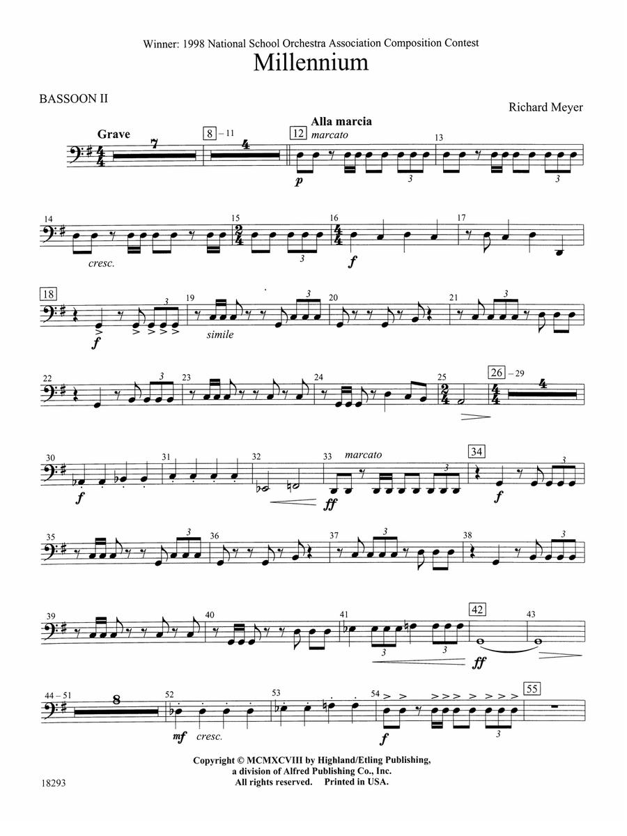 Millennium: 2nd Bassoon