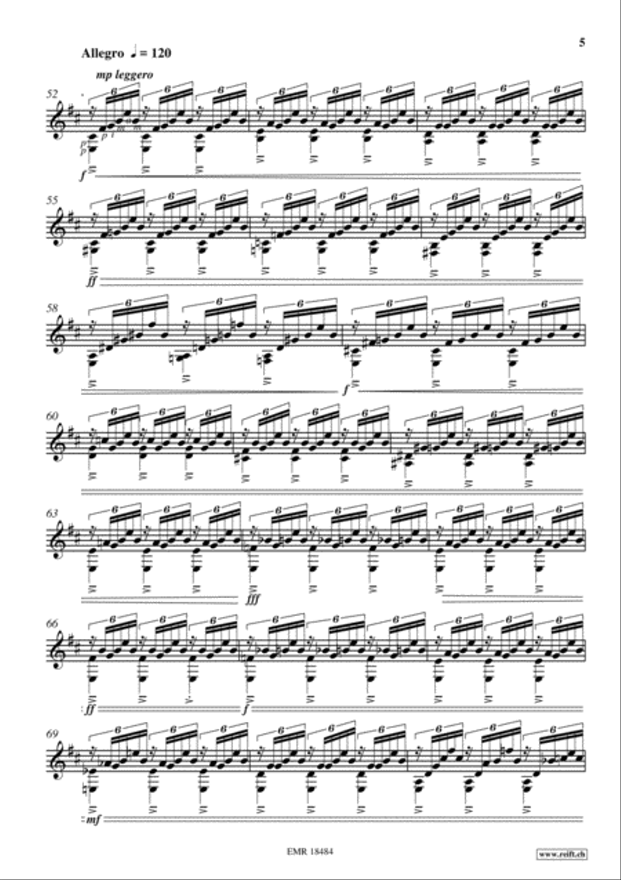 Summer Evening Songs Guitar scores gallery preview page 5