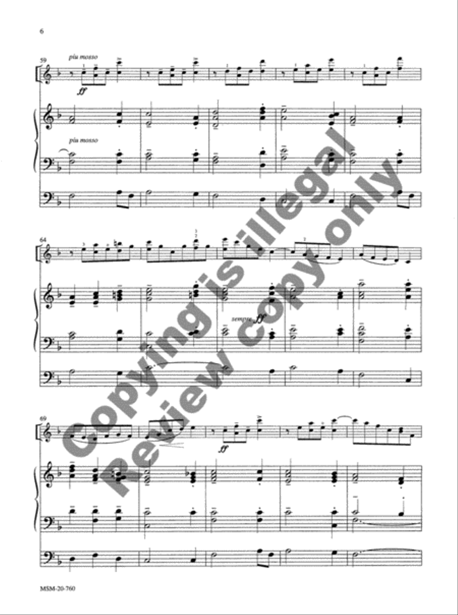 Amazing Grace Violin scores gallery preview page 6