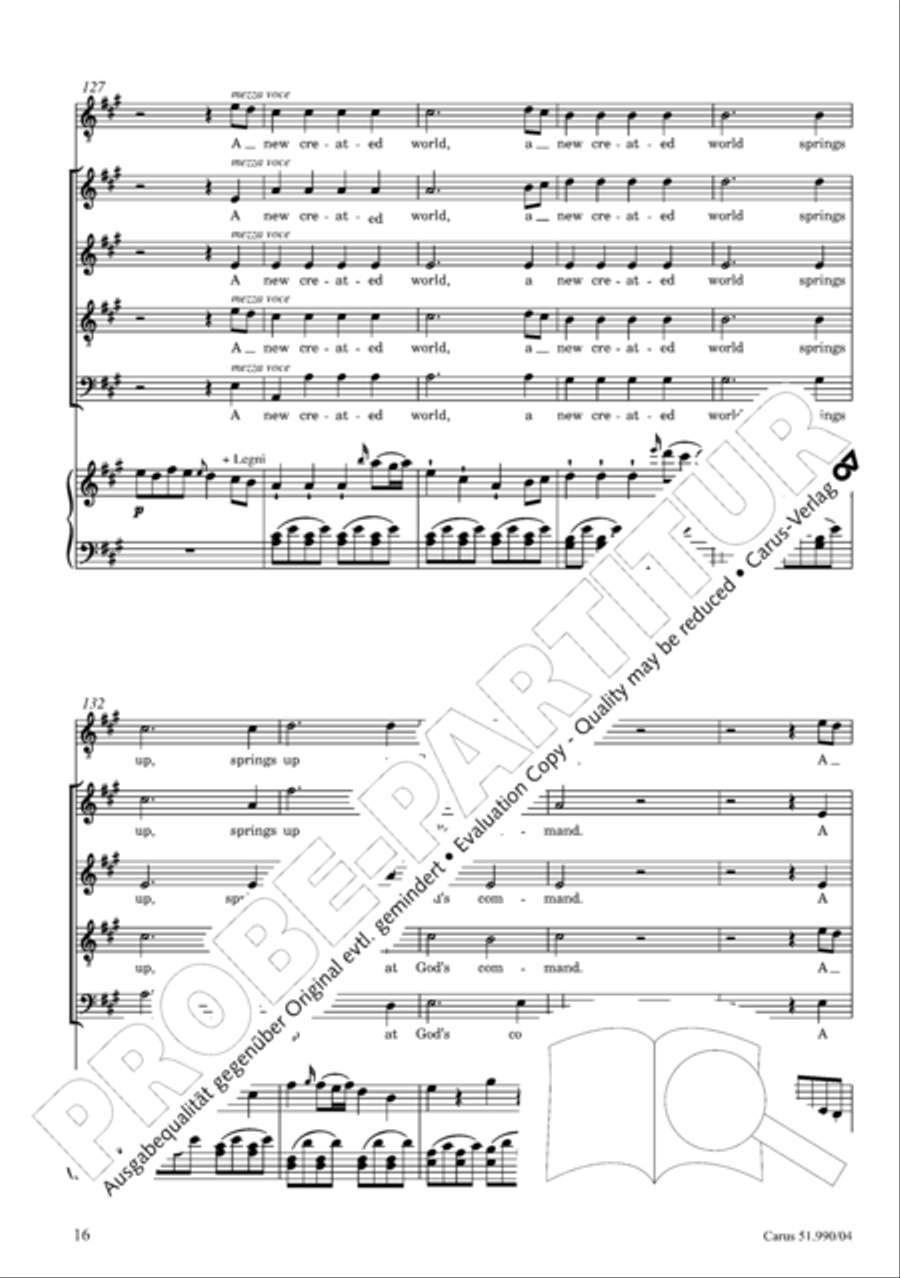 The Creation 4-Part scores gallery preview page 17