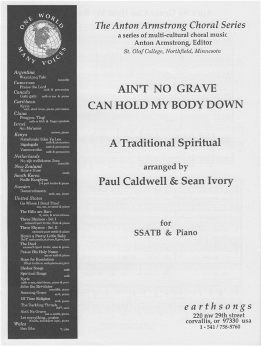 ain't no grave can hold my body down SSATB scores gallery preview page 1