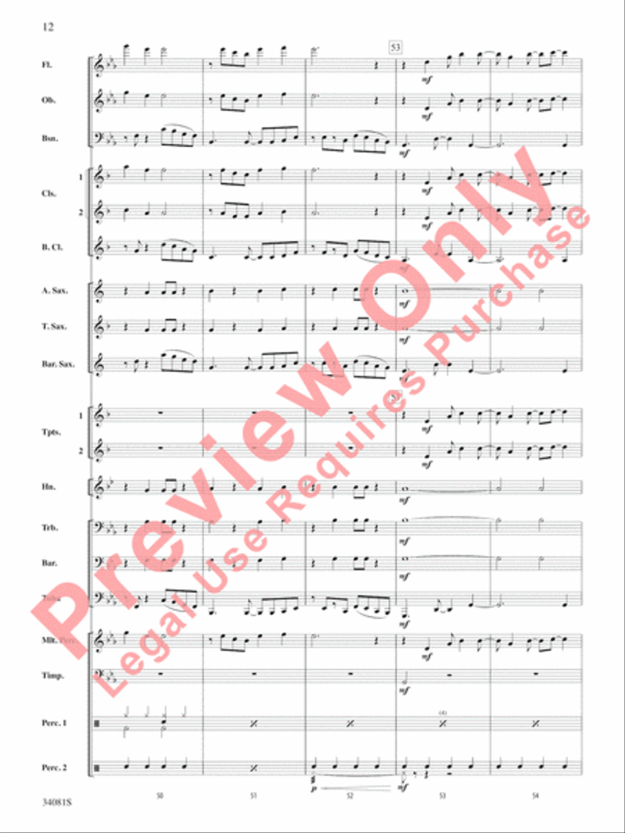 Misery Concert Band scores gallery preview page 13
