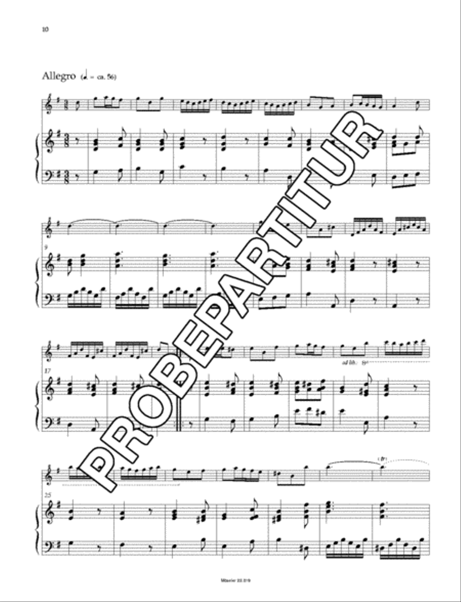 Sonata G major Soprano Recorder scores gallery preview page 11