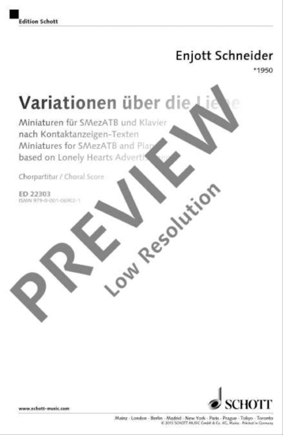 Variationen über die Liebe Mixed Choir scores gallery preview page 2