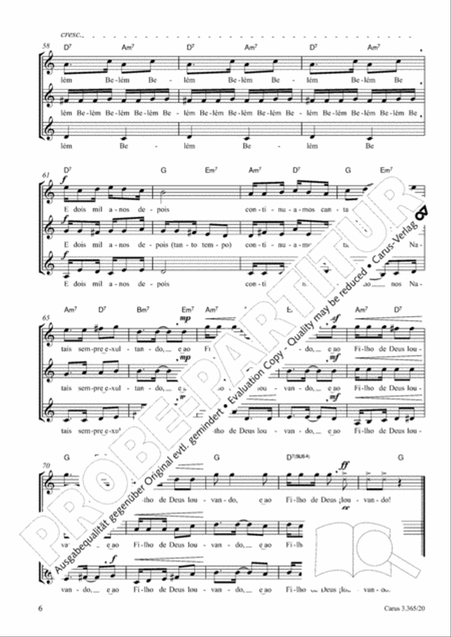 Christmas Choir scores gallery preview page 7