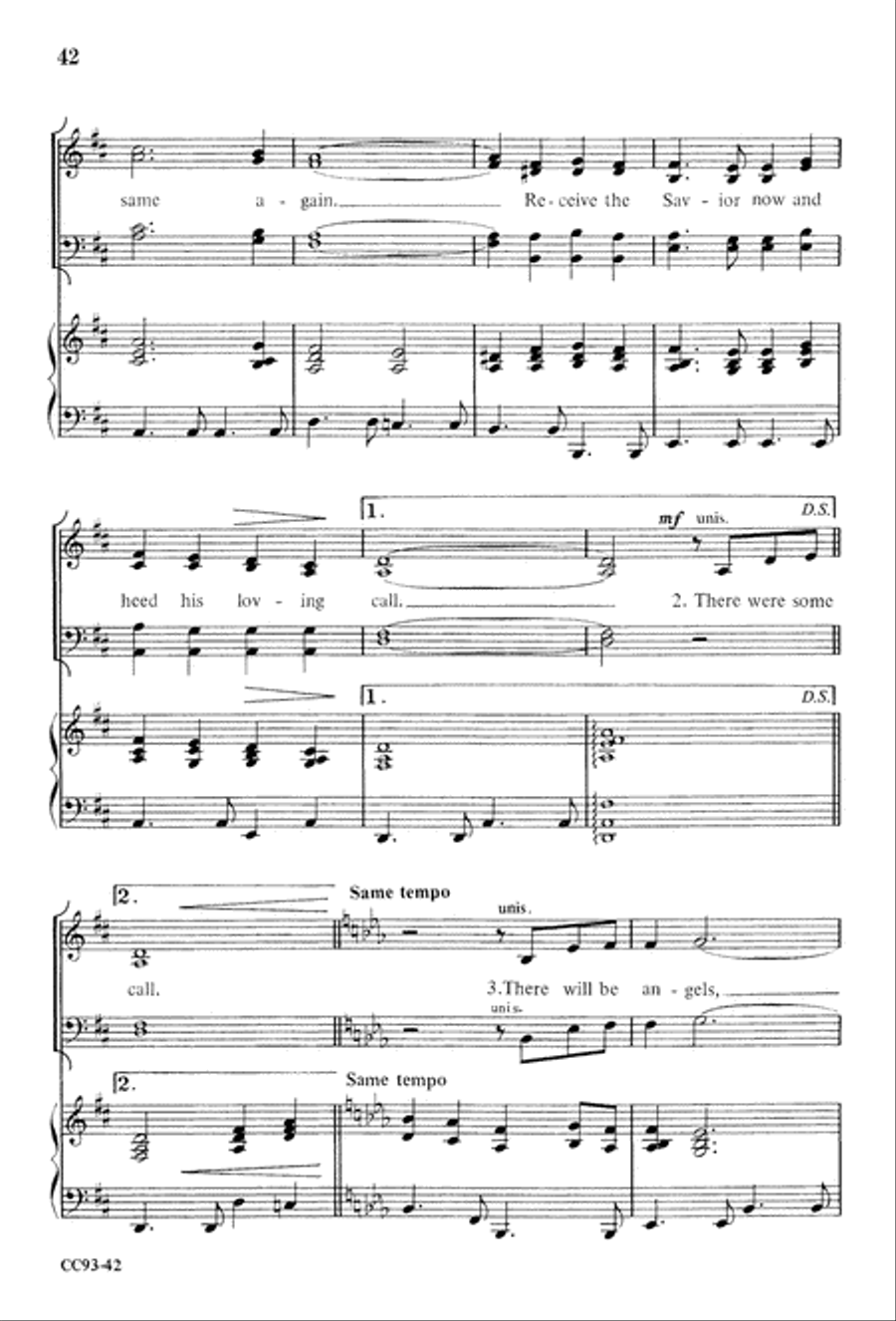Jesus Is Born Jesus Is Born 4-Part scores gallery preview page 44