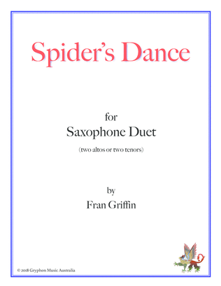 Spider's Dance for saxophone duet (two altos or two tenors)