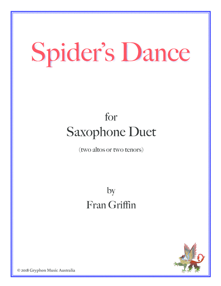 Spider's Dance for saxophone duet (two altos or two tenors) image number null