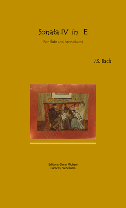 Book cover for Bach Flute Sonata 6 in E