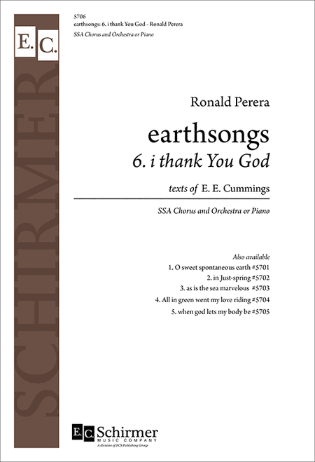 I Thank You God (No. 6 From  Earthsongs )