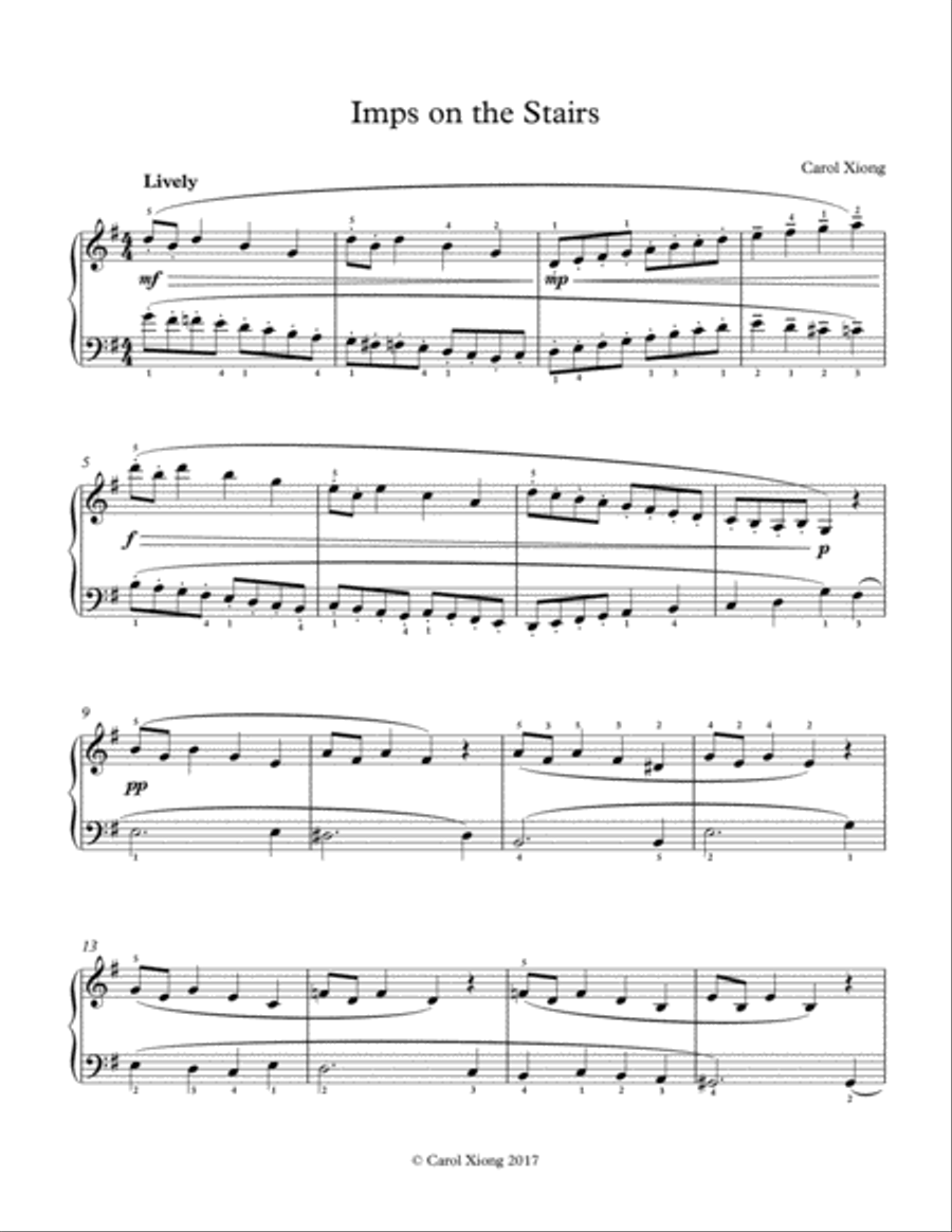 Imps on the Stairs Piano Method scores gallery preview page 1