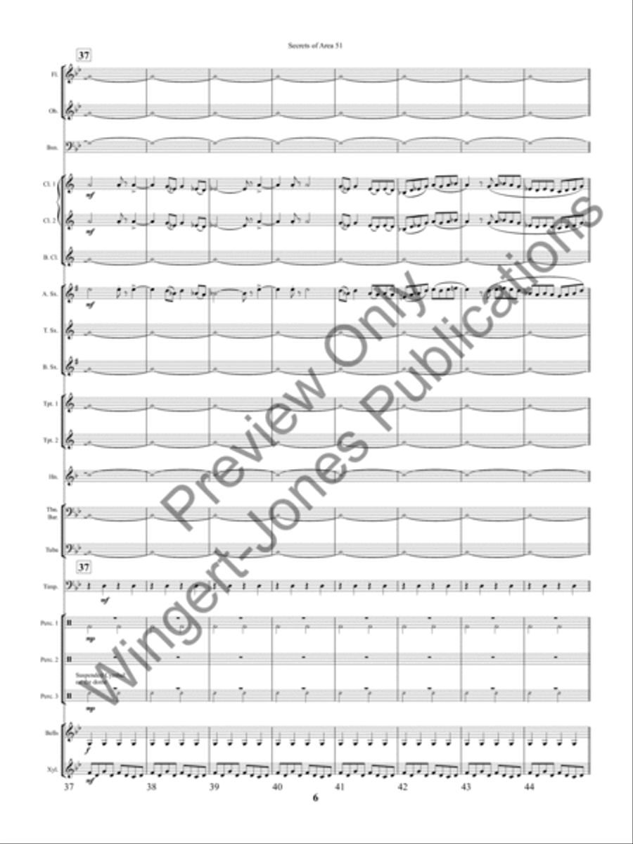 Secrets of Area 51 Concert Band scores gallery preview page 9